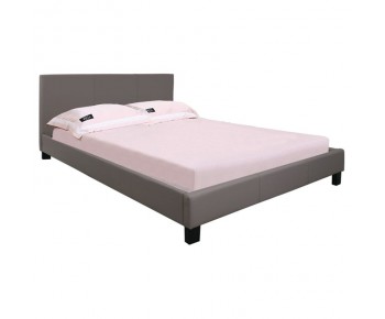 WILTON Κρεβάτι Διπλό, για Στρώμα 150x200cm, PU Απόχρωση Cappuccino
