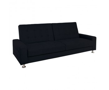 MOBY Καναπές - Κρεβάτι Σαλονιού - Καθιστικού, Ύφασμα Μαύρο