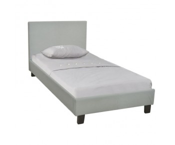 WILTON Κρεβάτι Μονό, για Στρώμα 90x190cm, Ύφασμα Απόχρωση Grey Stone