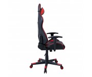 BF8050 Gaming Πολυθρόνα Γραφείου, Ανάκλιση Πλάτης έως 90°, Pu Μαύρο - Κόκκινο