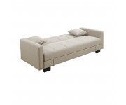 KELSO Καναπές - Κρεβάτι με Αποθηκευτικό Χώρο, 3Θέσιος, Ύφασμα Cappuccino