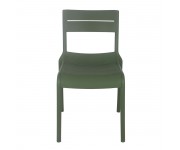 SERENA Καρέκλα, Στοιβαζόμενη PP - UV Πράσινο