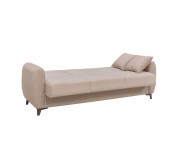 DARIO Καναπές – Κρεβάτι με Αποθηκευτικό Χώρο, 3Θέσιος Ύφ.Cappuccino