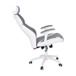 BF8300 Πολυθρόνα Γραφείου Διευθυντή, Microfiber Γκρι PU Άσπρο - Image 6