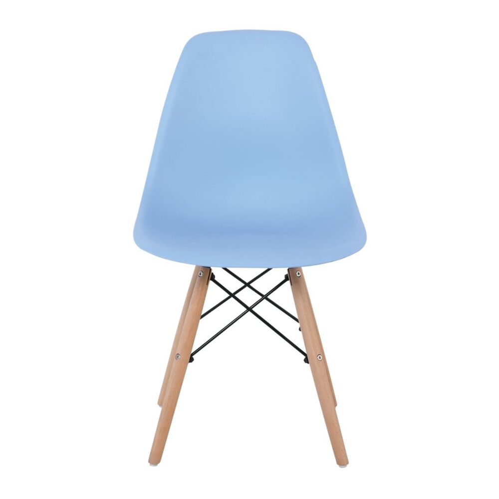 ART Wood Καρέκλα Τραπεζαρίας - Κουζίνας, Πόδια Οξιά, Κάθισμα PP Σιέλ - 1 Step K/D - Image 3