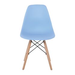 ART Wood Καρέκλα Τραπεζαρίας - Κουζίνας, Πόδια Οξιά, Κάθισμα PP Σιέλ - 1 Step K/D - Image 3