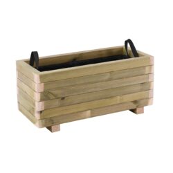 FLOWER POT WOOD Ζαρντινιέρα, Εμποτισμού Pine, Απόχρωση Φυσικό, 70x30x32cm - Image 2