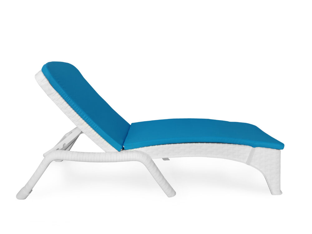 ROMA-LOUNGER ξαπλώστρα polypropylene ΛΕΥΚΟ, 197x71x37 - Image 2