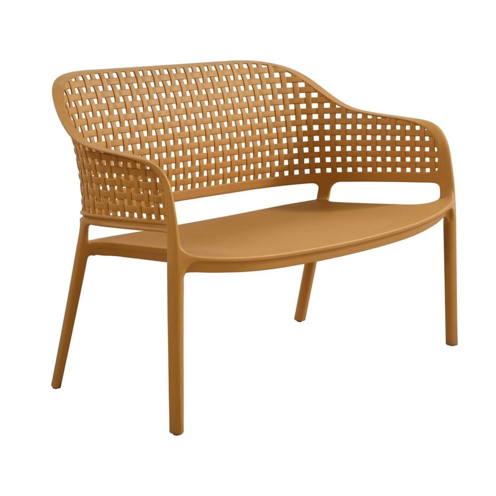 MALAGA Set Σαλόνι Κήπου PP-UV Κροκί: Καναπές + 2 Πολυθρόνες + Τραπεζάκι - Image 4