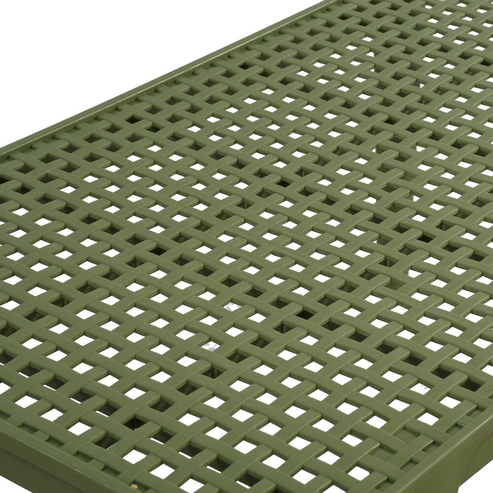 MALAGA Set Σαλόνι Κήπου PP-UV Πράσινο: Καναπές + 2 Πολυθρόνες + Τραπεζάκι - Image 6