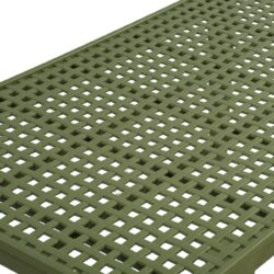 MALAGA Set Σαλόνι Κήπου PP-UV Πράσινο: Καναπές + 2 Πολυθρόνες + Τραπεζάκι - Image 6