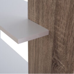 ΒΙΒΛΙΟΘΗΚΗ HARVEY HM8770 80X23X141 ΛΕΥΚΟ - Image 5