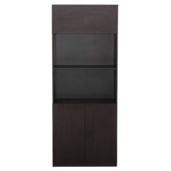 ΒΙΒΛΙΟΘΗΚΗ ΓΡΑΦΕΙΟΥ ΕΠΑΓΓΕΛΜΑΤΙΚΗ ROSEWOOD HM2089 ΜΕΛΑΜΙΝΗ ΓΚΡΙ-WENGE 80Χ40Χ200Υεκ. - Image 3