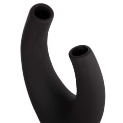 ΕΠΙΤΡΑΠΕΖΙΟ ΚΕΡΑΜΙΚΟ ΔΙΑΚΟΣΜΗΤΙΚΟ ELLIPTO HM4643.02 ΜΑΥΡΟ ΜΑΤ 15x7x21,5Υεκ - Image 6