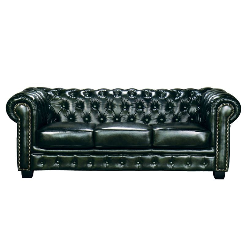 chesterfield-689-kanapes-saloniou-kathistikou-3thesios-derma-antique-green-enlarge CHESTERFIELD Birmingham Kαναπές 3Θέσιος Σαλονιού Καθιστικού,Δέρμα Antique Green - Image 1