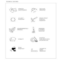 Contract Sliq Normal Επιφάνεια Τραπεζιού τ.Werzalit, Απόχρωση Cement - Image 3