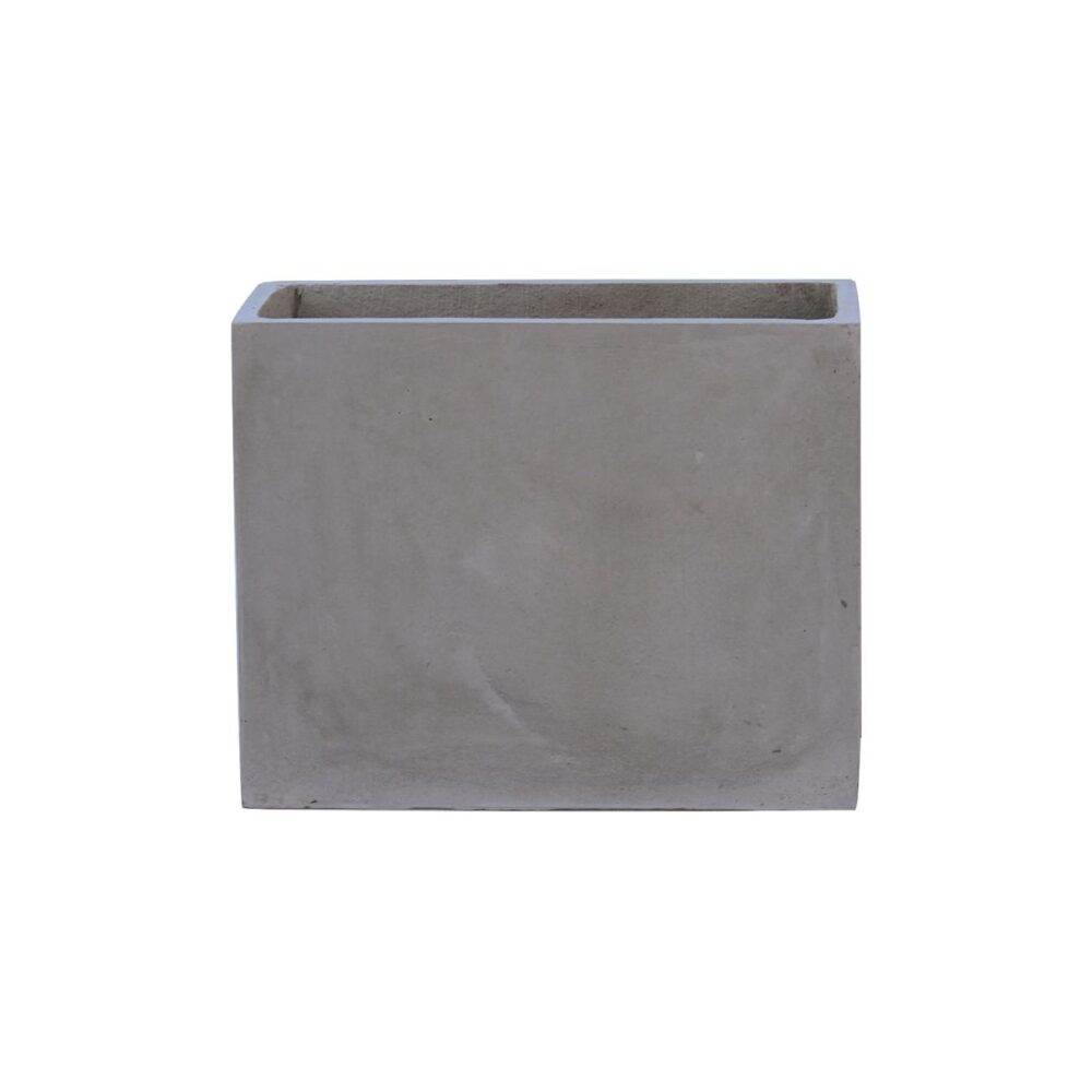 FLOWER POT-2 Cement Grey 50x20x40cm - Image 2