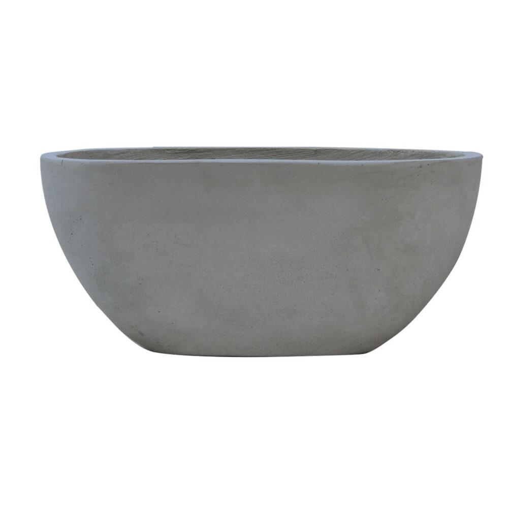 FLOWER POT-4 Cement Grey 76x34x32cm - Image 2