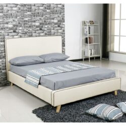 MORISSON Κρεβάτι Διπλό, για Στρώμα 160x200cm, Ύφασμα Εκρού - Image 2