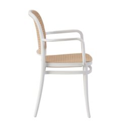 FLORENCE Πολυθρόνα PP Άσπρο, PP Rattan Μπεζ, Στοιβαζόμενη - Image 3