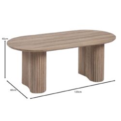 DIAZ Τραπεζάκι Σαλονιού-Καθιστικού, ΜDF Απόχρωση Sonoma - Image 3