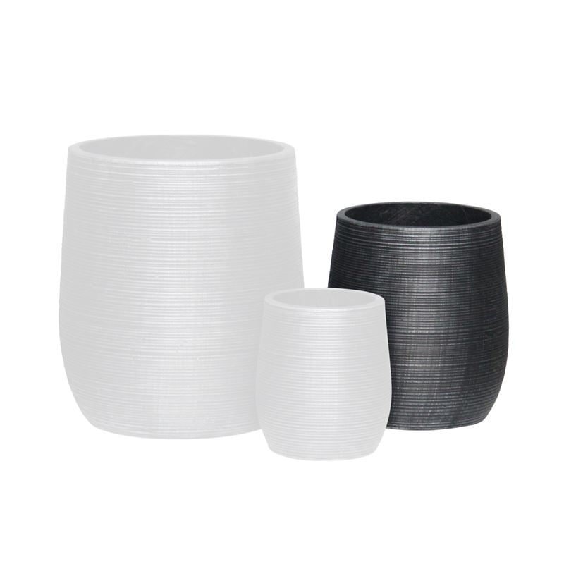 flower-pot-16-f33x37cm-cement-apochrosi-anthracite-enlarge FLOWER POT-16 Φ33x37cm, Cement Απόχρωση Anthracite - Image 1