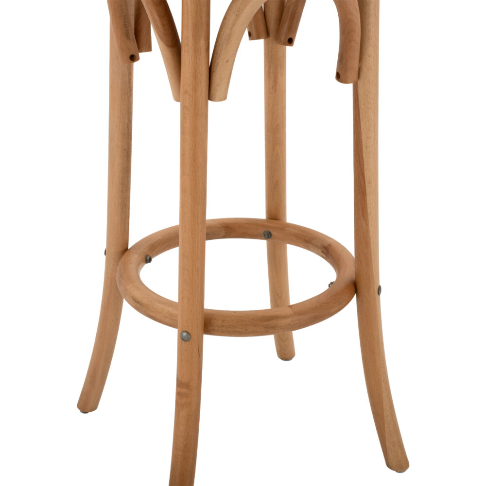 ΣΚΑΜΠΟ ΞΥΛΙΝΟ FAYE ΑΠΟ ΟΞΙΑ ΦΥΣΙΚΟ ΜΕ ΨΑΘΑ Φ36Χ70 HM8751.01- 36x36x72Y εκ. - Image 6