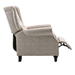 CHESTER Relax Πολυθρόνα Μπερζέρα Σαλονιού, Καθιστικού Ύφασμα Απόχρωση Antique Εκρού - Image 6