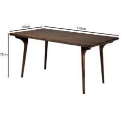 AVERY Τραπέζι Τραπεζαρίας, Απόχρωση Καρυδί - Image 3