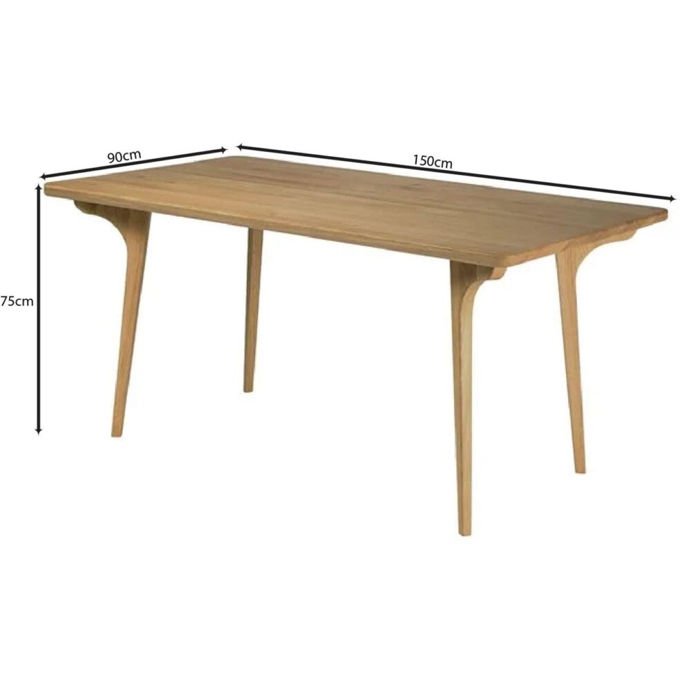 AVERY Τραπέζι Τραπεζαρίας, Απόχρωση Φυσικό - Image 3