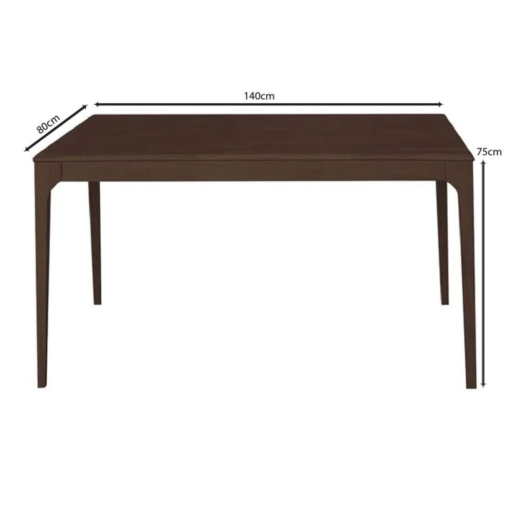 CARTER Τραπέζι Τραπεζαρίας, Απόχρωση Καρυδί - Image 3