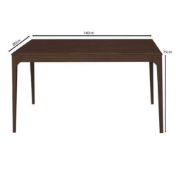 CARTER Τραπέζι Τραπεζαρίας, Απόχρωση Καρυδί - Image 3