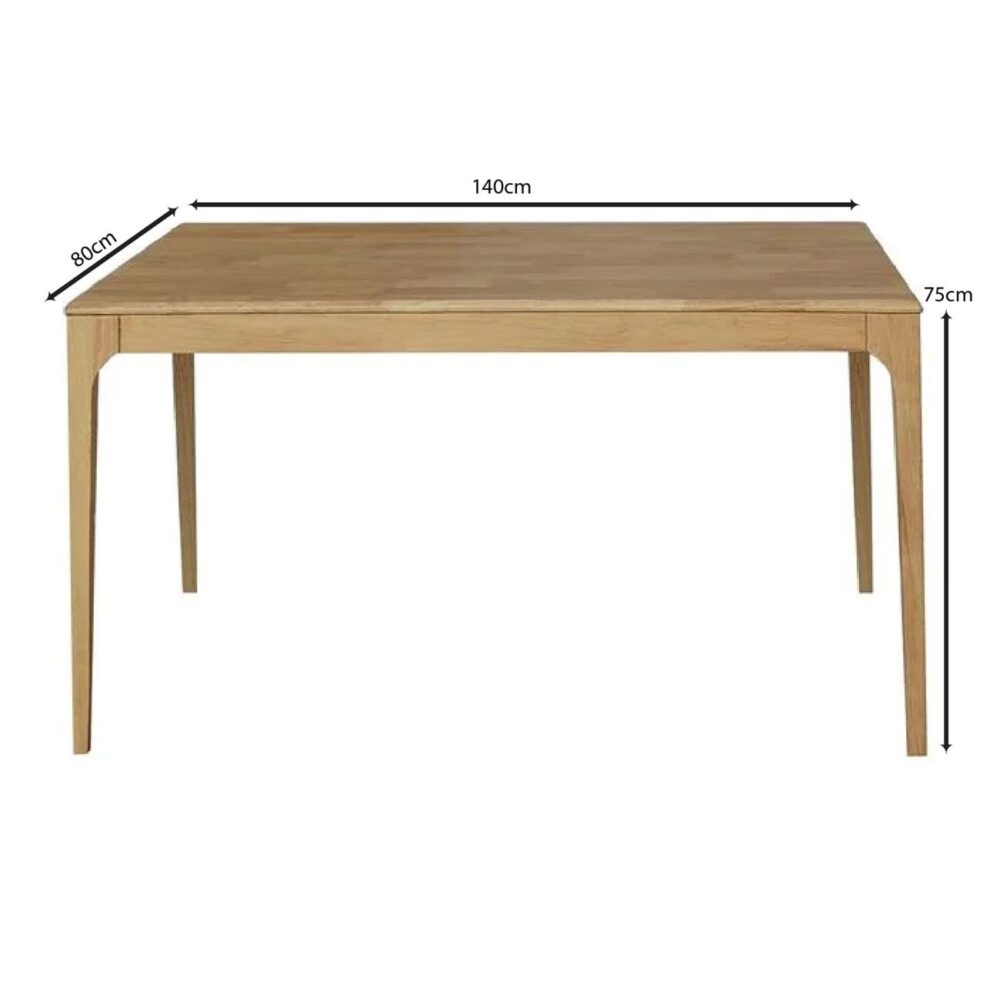 CARTER Τραπέζι Τραπεζαρίας, Απόχρωση Φυσικό - Image 3