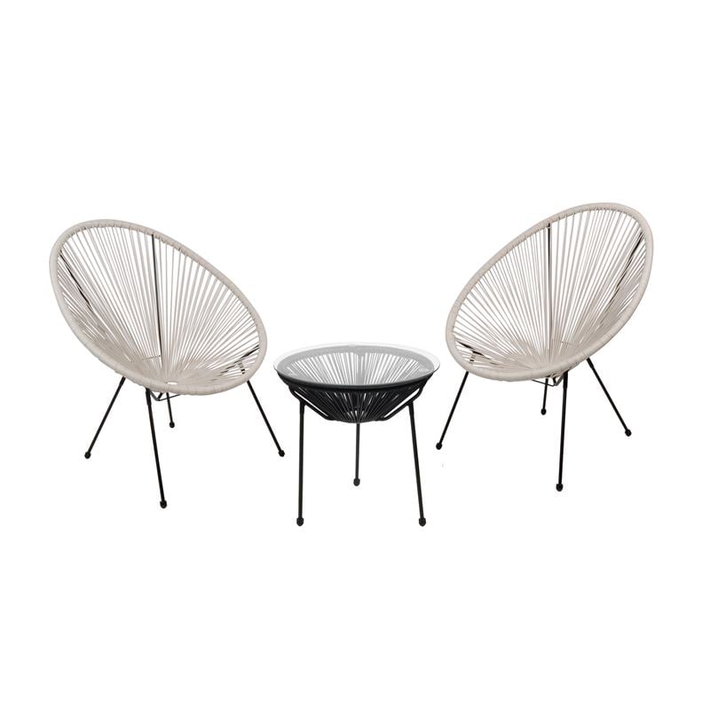 acapulco-set-kipou-verantas-trapezi-2-polythrones-metallo-mavro-rattan-aspro-mavro-enlarge ACAPULCO Set Κήπου - Βεράντας: Τραπέζι+2 Πολυθρόνες, Μέταλλο Μαύρο / Rattan Άσπρο & Μαύρο - Image 1