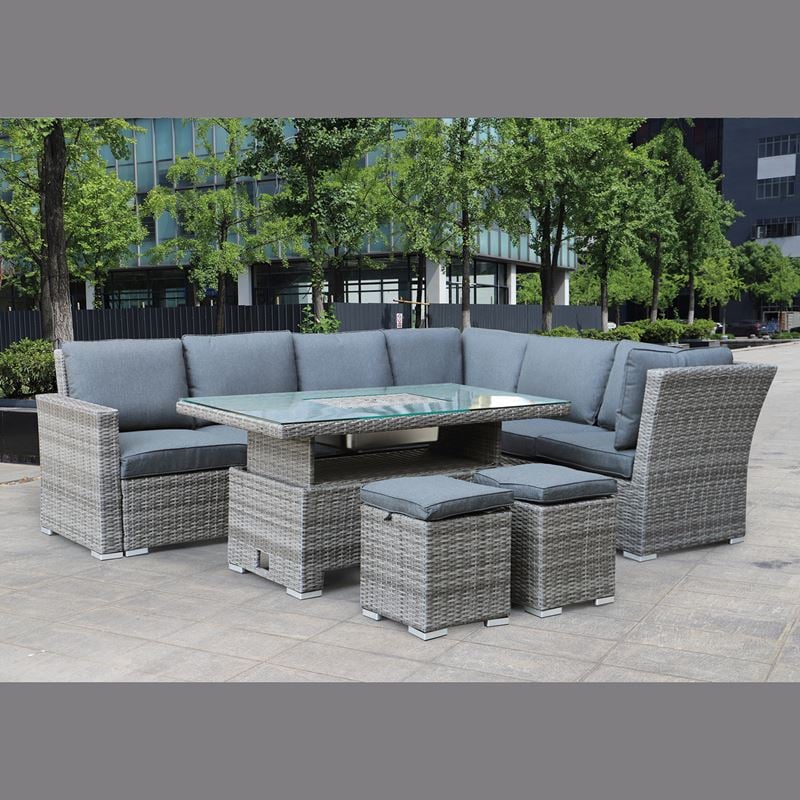 belmar-set-saloni-trapezaria-alu-trapezi-3thesio-2-skambo-2-polythrones-wicker-grey-white-enlarge BOOZER Set Σαλόνι-Τραπεζαρ.ALU Τραπέζι ανυψούμενο+2τ 3θ Γωνία +2τ Σκαμπό, Γκρι - Ανθρακί - Image 1