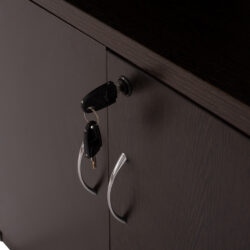 ΒΙΒΛΙΟΘΗΚΗ ΓΡΑΦΕΙΟΥ ΕΠΑΓΓΕΛΜΑΤΙΚΗ CAITLYN 80Χ40Χ180Υεκ.HM2014.02 WENGE ΜΕ 2 ΠΟΡΤΕΣ - Image 6