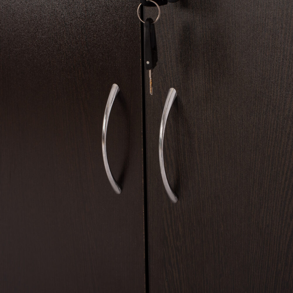 ΒΙΒΛΙΟΘΗΚΗ ΓΡΑΦΕΙΟΥ ΕΠΑΓΓΕΛΜΑΤΙΚΗ CAITLYN 80Χ40Χ180Υεκ.HM2014.02 WENGE ΜΕ 2 ΠΟΡΤΕΣ - Image 7