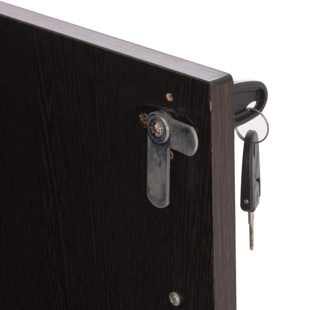 ΒΙΒΛΙΟΘΗΚΗ ΓΡΑΦΕΙΟΥ ΕΠΑΓΓΕΛΜΑΤΙΚΗ CAITLYN 80Χ40Χ180Υεκ.HM2014.02 WENGE ΜΕ 2 ΠΟΡΤΕΣ - Image 9