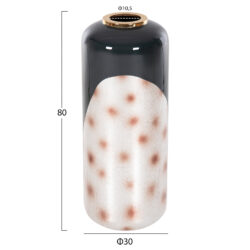 ΔΙΑΚΟΣΜΗΤΙΚΟ BAZO ΔΑΠΕΔΟΥ RAKSASA ΗΜ4231.05 ΜΕΤΑΛΛΟ ΣΕ ΜΠΛΕ ΑΝΘΡΑΚΙ-ΑΣΗΜΙ Φ30x80Υεκ - Image 2