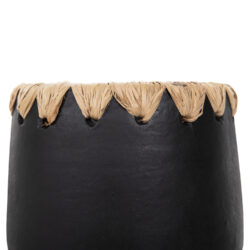 ΔΙΑΚΟΣΜΗΤΙΚΟ ΒΑΖΟ HM4368 ΤΕΡΑΚΟΤΑ ΣΕ ΜΑΥΡΟ ΜΕ ΠΛΕΞΗ ΨΑΘΑΣ ΣΤΟ ΣΤΟΜΙΟ Φ13x16Υεκ. - Image 6