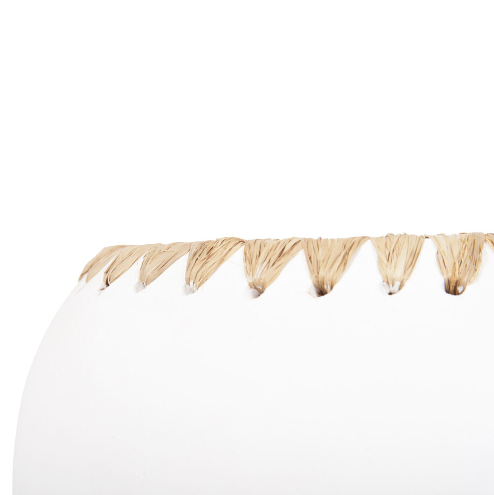 ΔΙΑΚΟΣΜΗΤΙΚΟ ΒΑΖΟ HM4375 ΤΕΡΑΚΟΤΑ ΣΕ ΛΕΥΚΟ ΜΕ ΠΛΕΞΗ ΨΑΘΑΣ ΣΤΟ ΣΤΟΜΙΟ Φ29x23Υεκ. - Image 6