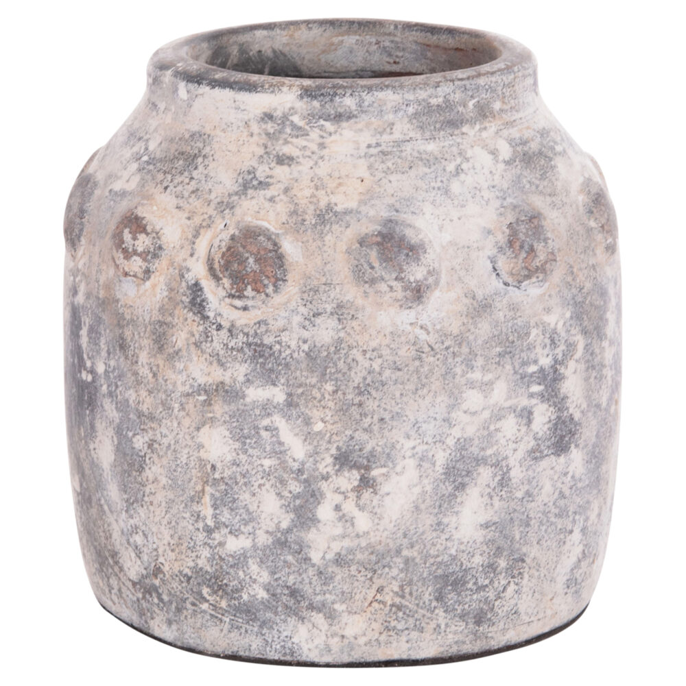 ΔΙΑΚΟΣΜΗΤΙΚΟ ΕΠΙΤΡΑΠΕΖΙΟ ΒΑΖΟ VERMO HM4392 ΤΕΡΑΚΟΤΑ ΣΕ ΓΚΡΙ Φ20x19Υεκ. - Image 1