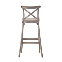 DESTINY Σκαμπό BAR με Πλάτη, PP Mocha - Image 4