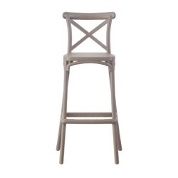 DESTINY Σκαμπό BAR με Πλάτη, PP Mocha - Image 5