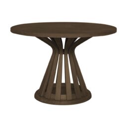 FABIO Τραπέζι Ροτόντα Τραπεζαρίας, MDF Απόχρωση Καρυδί - Image 2