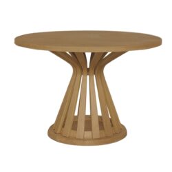 FABIO Τραπέζι Ροτόντα Τραπεζαρίας, MDF Απόχρωση Φυσικό - Image 2