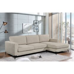 BANCO Καναπές Σαλονιού - Καθιστικού, Γωνία Αναστρέψιμος Ύφασμα Μπεζ - Image 2