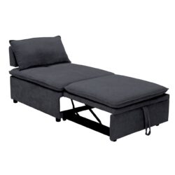 FRANNIE Πολυθρόνα (Καρέκλα) - Κρεβάτι, Σαλονιού-Καθιστικού, Ύφασμα Σκούρο Γκρι - Image 4