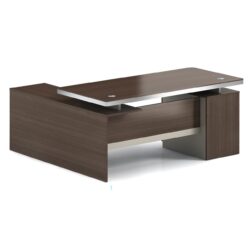 CONCEPT Γραφείο Αναστρέψιμη Γωνία, Απόχρωση Καρυδί - Μπεζ - Image 2