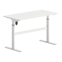 LEVEL Γραφείο Η/Υ Ηλεκτρικό Ρυθμιζόμενο, Πολλαπλών επιλογών ύψους, Άσπρο - Image 2